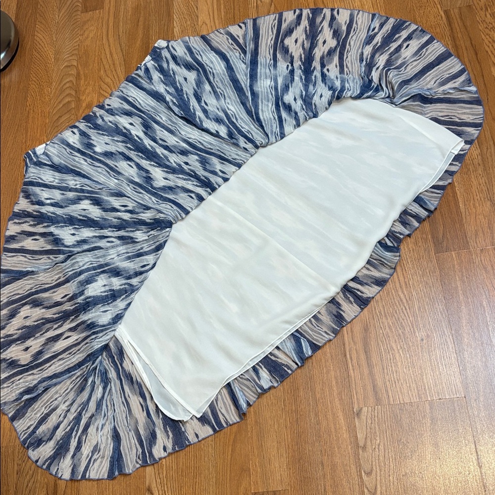 Ruby Rd. Petite Blue And White Patterned Maxi Ski… - image 3